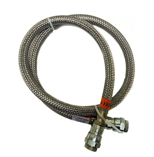 Used CTI KF16 Cryogenic Helium Hose Cryoline 8043075G060, Braided, SS 62" (8612)W