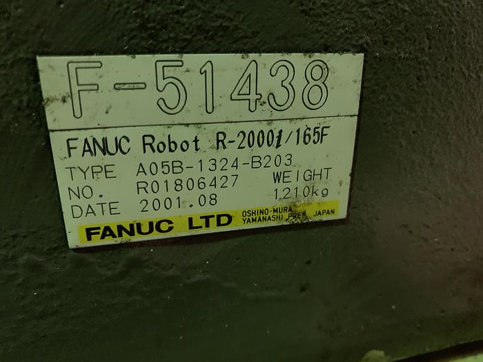 Used FANUC R2000iA/165F ROBOT W/RJ3iB CONTROLLER