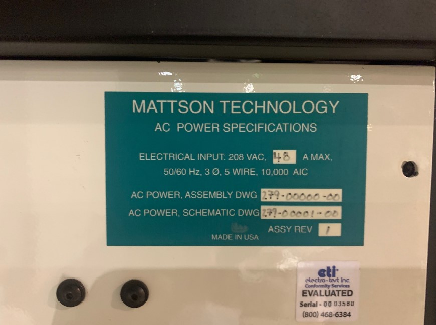 Used Mattson Aspen II