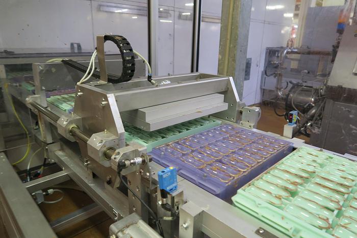 Used Aasted Frozen Cone Chocolate Moulding Line