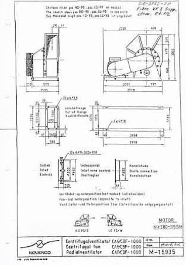 Used Active coal air filtration system with capacity of 40.000 m3/h.