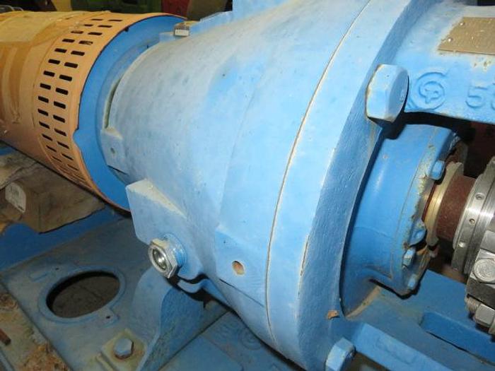 Unused Goulds Pump model 3175S i-Frame size 8×8-12 with base and motor, Unused #44666