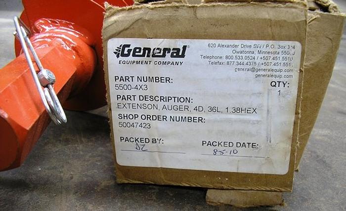 General Equipment Extension Earth Auger Part 5500-4x3