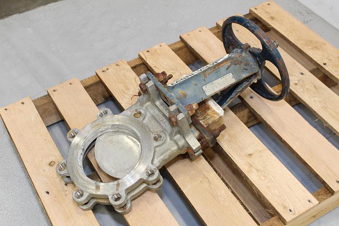Used Fabri-Valve 6" Hand Operated Knife Gate Valve #44018