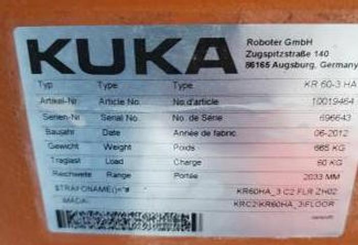 KUKA KR 60-3 HA Industrial Robot 