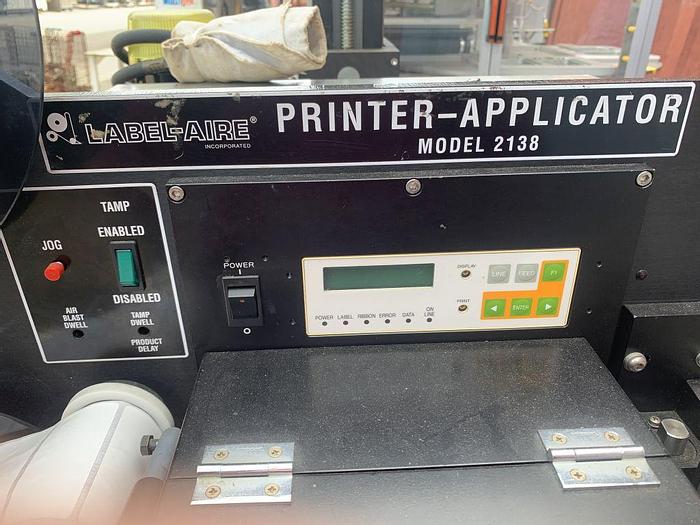 Used Labeler, Pressure Sensitive, Label-Aire, Mdl 2138 (V2), Print Apply #S744443