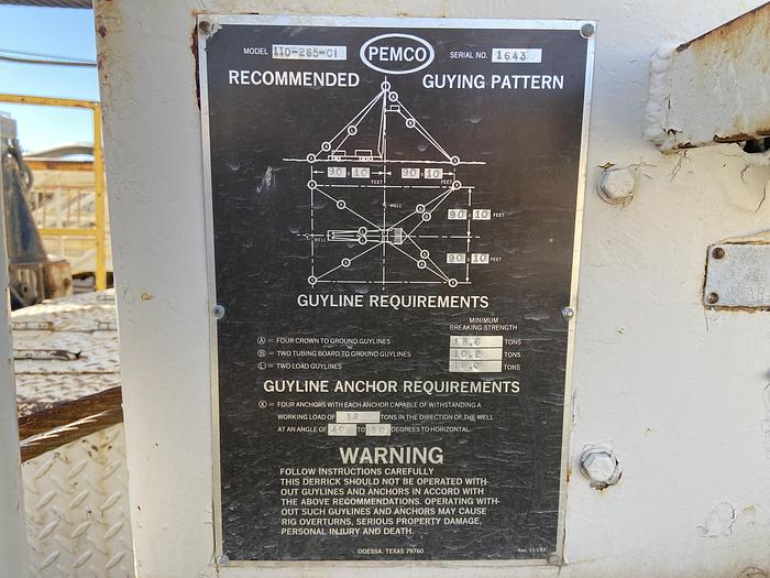 Used 1967 Wilson Ideco H44 Drilling Rig