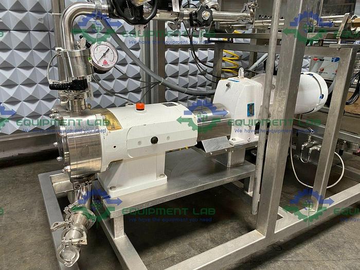 Used Pall TFF Filtration Skid w/ Alfa SRU47 Pump, Cassette Holder, & Heat Exchanger