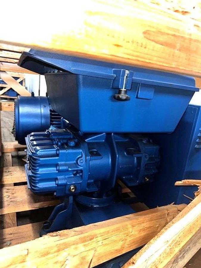 Aerzen GMA 12.5 Positive Displacement high Vacuum Blower with Base & Motor