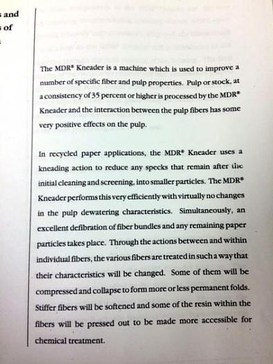 Used Ahlstrom Kamyr Kneader Disperger