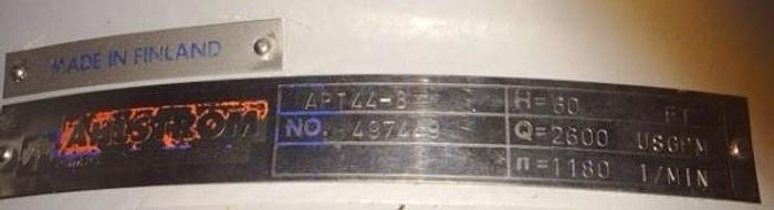 Used Ahlstrom APT 44-8 Pump -NEW