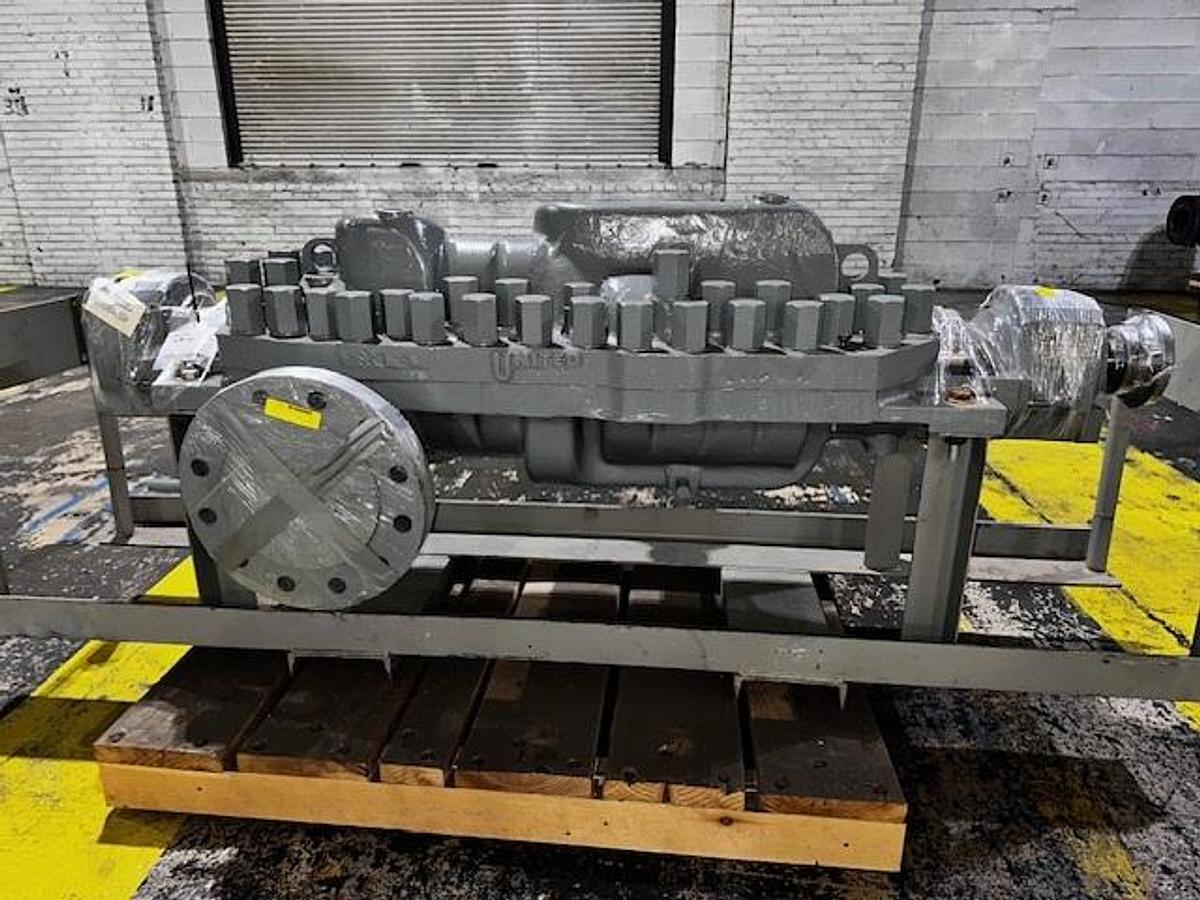 Used United WMSND-M 3x9 8-Stage Horizontal Multistage Centrifugal Pump CA6NM Rebuilt