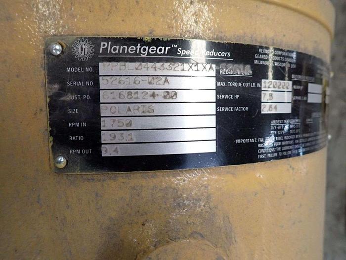 Planetgear Polaris Ratio: 193.1 HP: 7.5 Planetary Speed Reducer