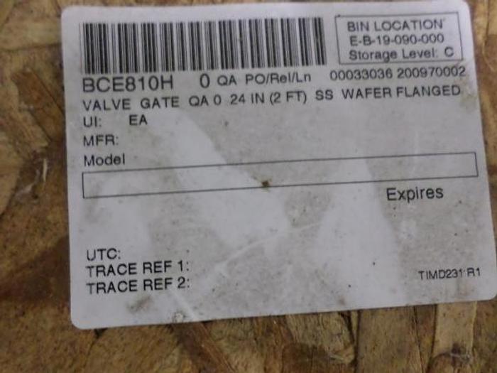 Used Hilton Valve – 24 inch Wafer Flanged Gate Valves (New)