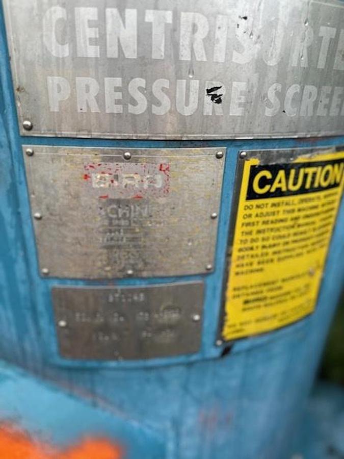 Used Voith Bird 400 Centrisorter Screens