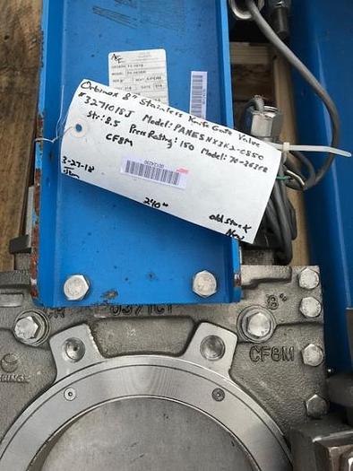 Used Orbinox 8 & 10 inch Knifegate Valves -NEW