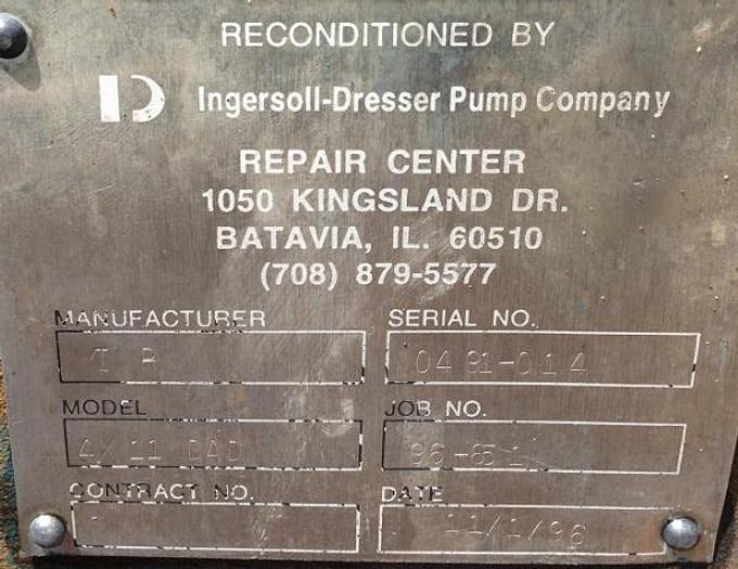 Used Ingersoll Dresser Size: 4x11DAD-4