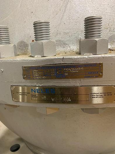 Refurbished Neles Jamesbury 24 inch Digester Capping Valve with Actuator Remanufactured by Neles