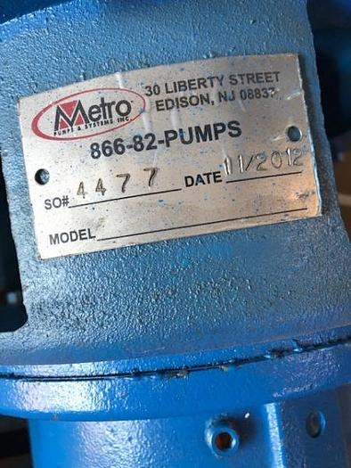 Used Goulds 3196 Pump, 6x8x13 SS Rebuilt