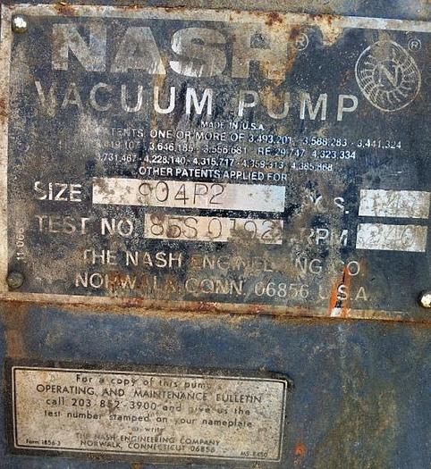 Used Nash 904P2 Vacuum Pump – SOLD!