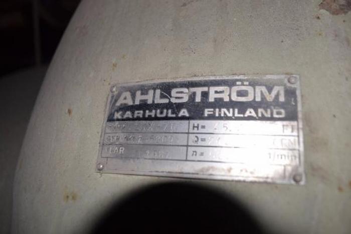 Used AHLSTROM ZXX-70 STAINLESS SPLIT CASE PUMP