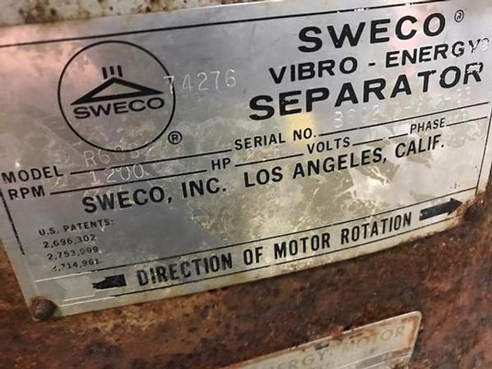 Used Sweco 60 inch Vibro-energy Separator