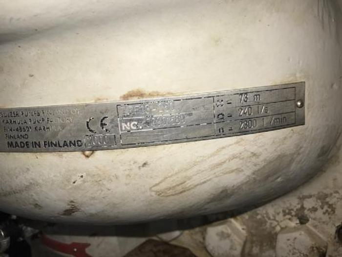 Used Sulzer ZPP13-250 Split Case Pump