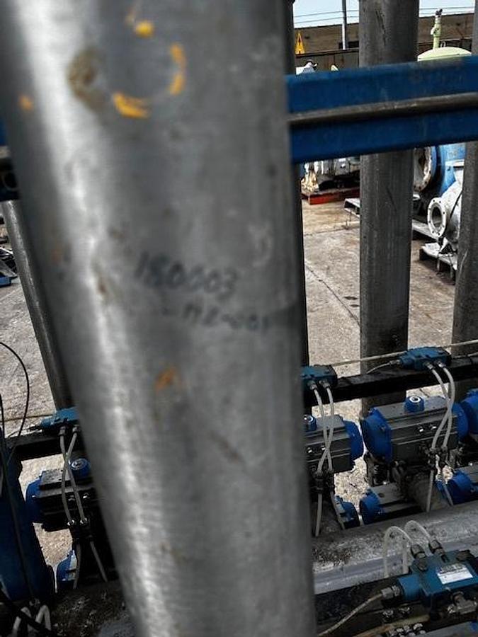 Used AES Eaton 14 Bank Tubular Backwash Hot Water Filter with Controls