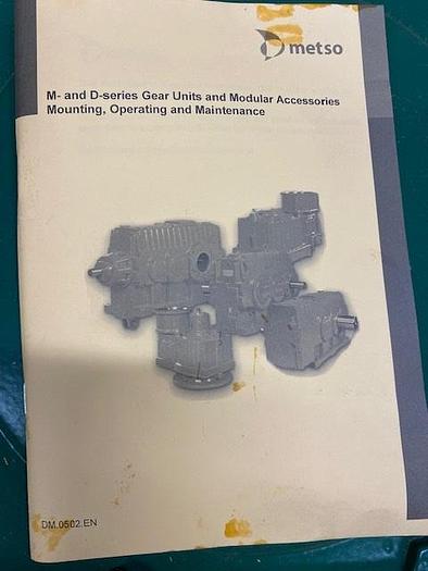 Metso Gear Reducer Model M3RVHF50 Helical Right Angle Gear Reducer Ratio 23.076:1