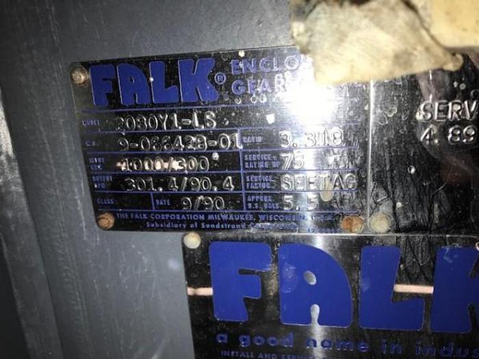 Used Falk Gear Reducer 75 Hp Ratio: 3.318 Rebuilt