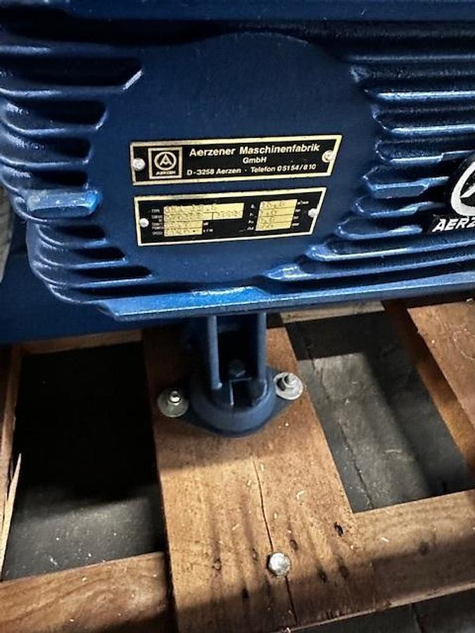 Aerzen GMA 12.5 Positive Displacement high Vacuum Blower with Base & Motor