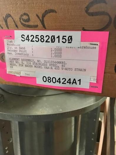 Used Sprout Bauer V-Auto Strainer for Coater (NEW) – SOLD!