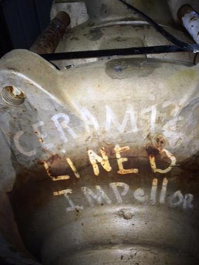 Used Ahlstrom 2LRS-15-2 2 stage liquor male-up Pump – SOLD!