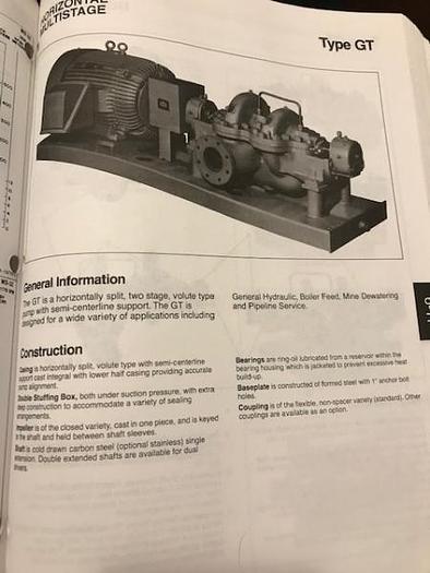 Used IR Model 4GT Feedwater Pump (Rebuilt) -SOLD