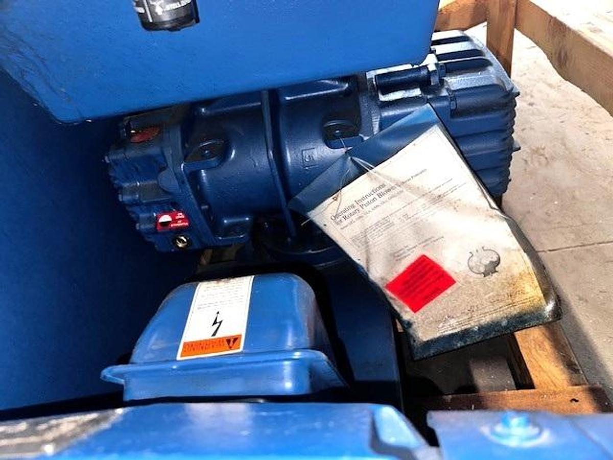 Aerzen GMA 12.5 Positive Displacement high Vacuum Blower with Base & Motor