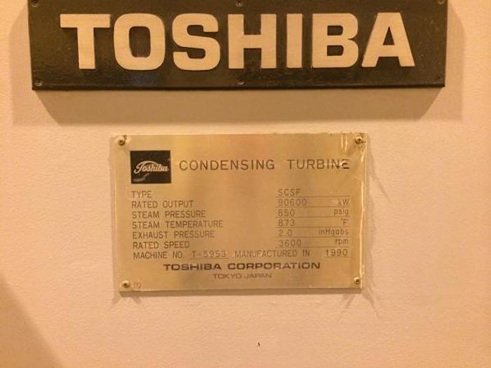 Used Toshiba  Steam Generator & Turbine 107000 KVA