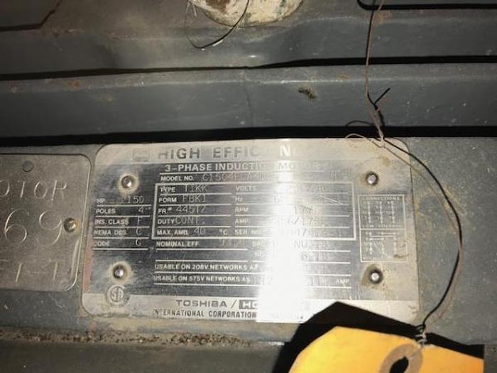 Used Toshiba 150 HP 460 V 1770 RPM Motors – Rebuilt