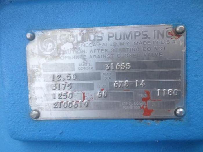Used Goulds 3175 6x8x14 Pump (SS)