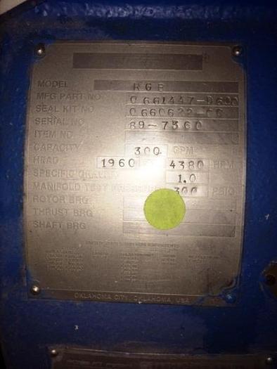 Used Rotojet RGB Pump 300 GPM -SOLD!