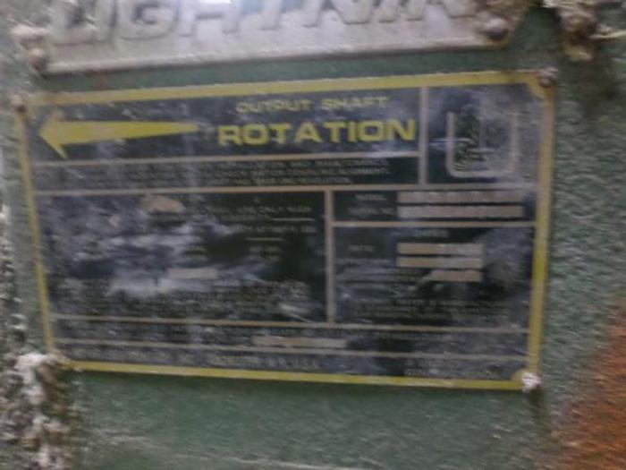 Used Lightnin Model 9307.5 Top Mount Gear Mixer