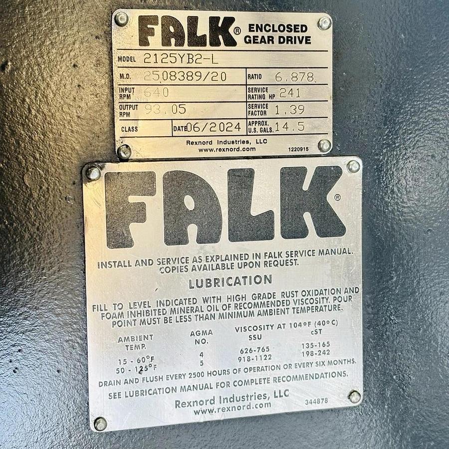 Falk 2125YB2-L Enclosed Gear Drive Ratio: 6.878 (NEW) 