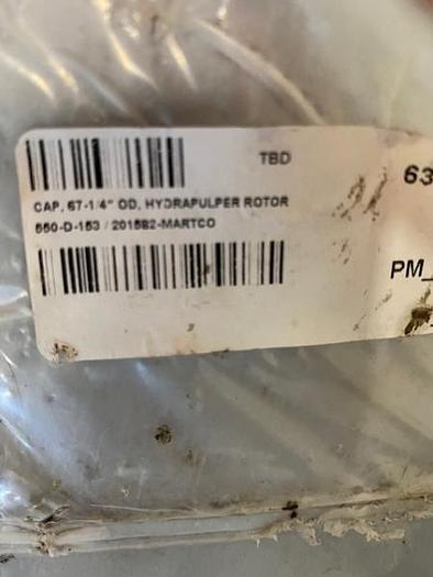 Used Black Clawson Vokes Rotor 67-1/4 Rebuilt