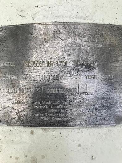 Used Nash 2BE1505-1BY30C001 Vacuum Pump (Rebuilt)