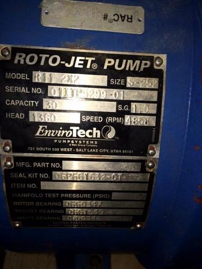 Used Rotojet R11  2×2 Pump – SOLD!