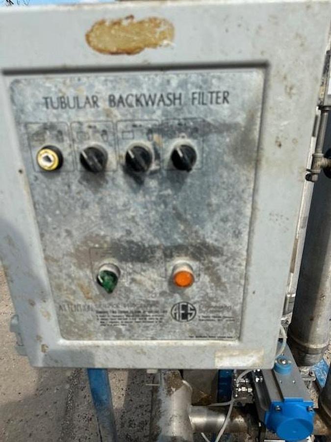 Used AES Eaton 4 Bank tubular Backwash Filter with Controls