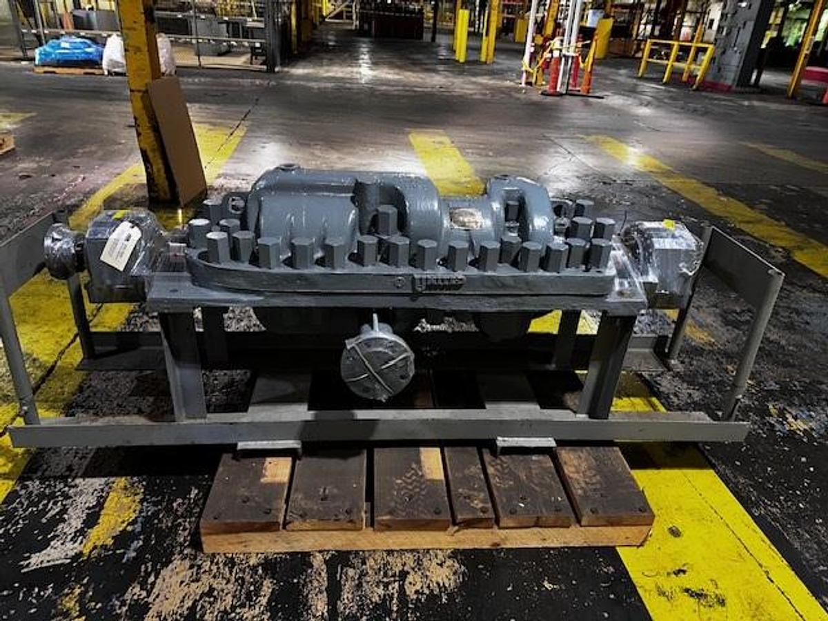 Used United WMSND-M 3x9 8-Stage Horizontal Multistage Centrifugal Pump CA6NM Rebuilt