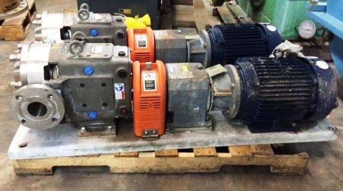 Used Waukesha Cherry Burrell Model 060 U2 SS Pumps (Unused) -SOLD!