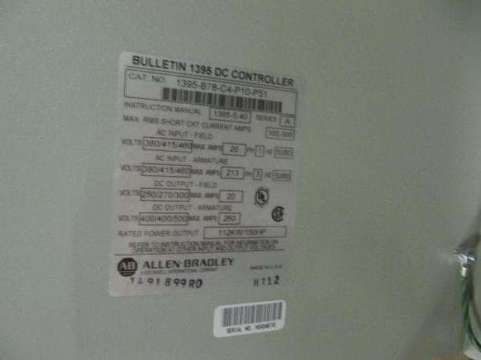 Used Allen Bradley DC Control Systems (Never Used)