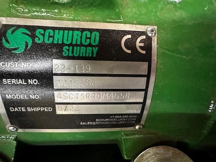 Schurco Model 4SC75RRDM455R Slurry Pump