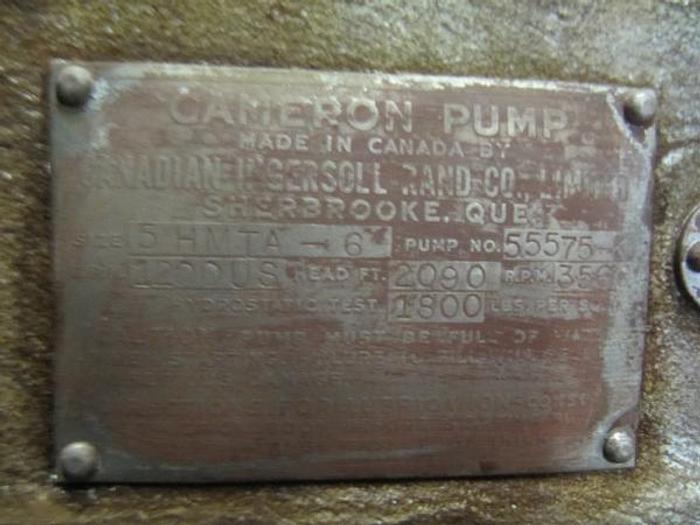 Used Ingersoll Rand 5HTMA-6 Boiler Feed Pump – Sold!